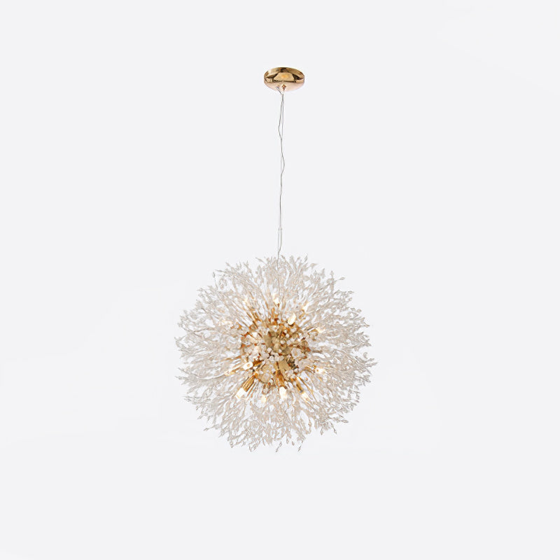 Dandelion Crystal Ceiling Pendant Lighting Lobby