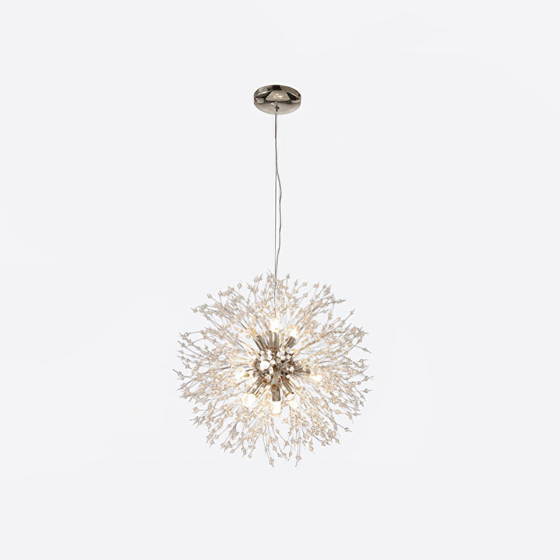 Dandelion Crystal Ceiling Pendant Lighting Lobby