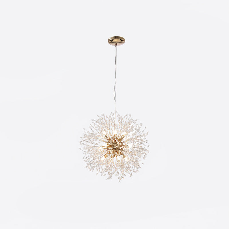 Dandelion Crystal Ceiling Pendant Lighting Lobby