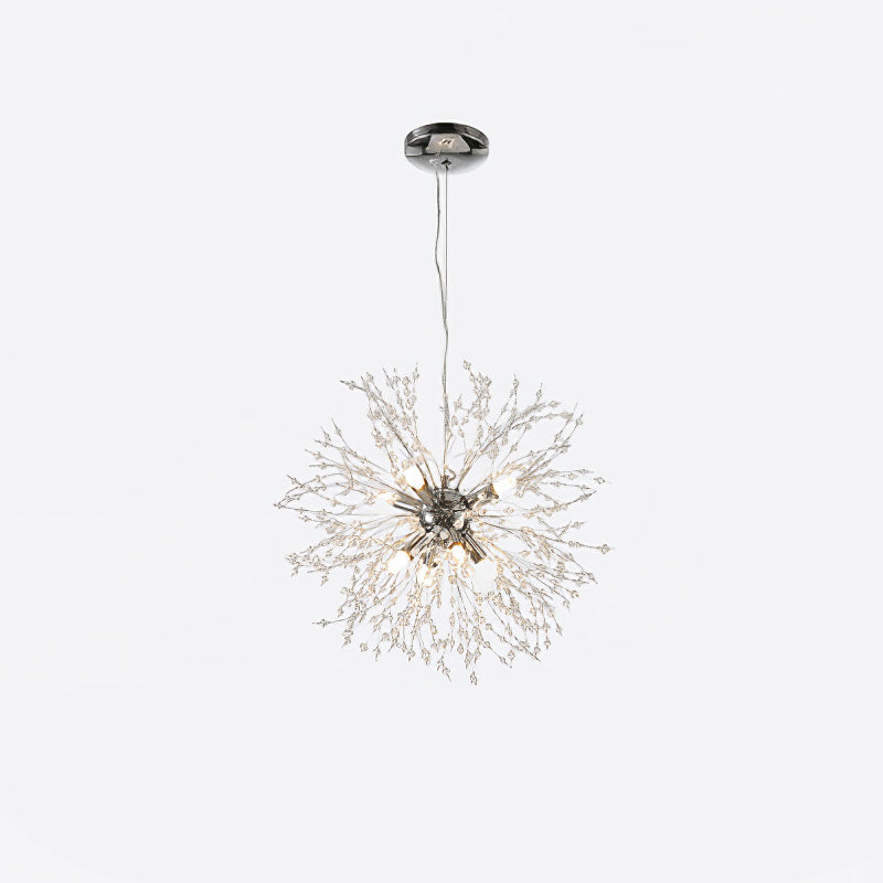 Dandelion Crystal Ceiling Pendant Lighting Lobby