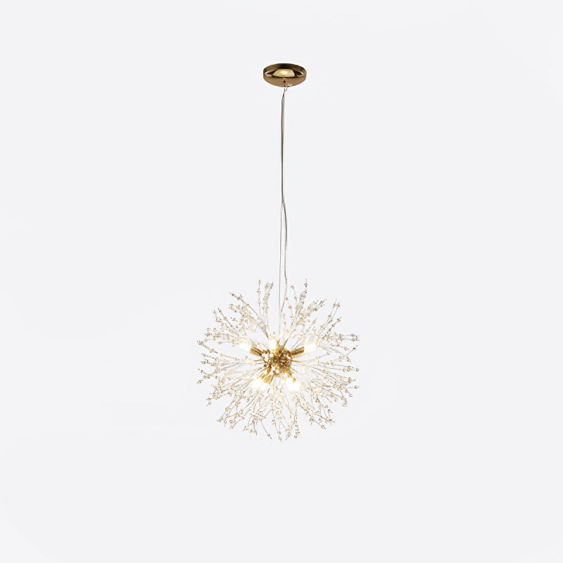 Dandelion Crystal Ceiling Pendant Lighting Lobby