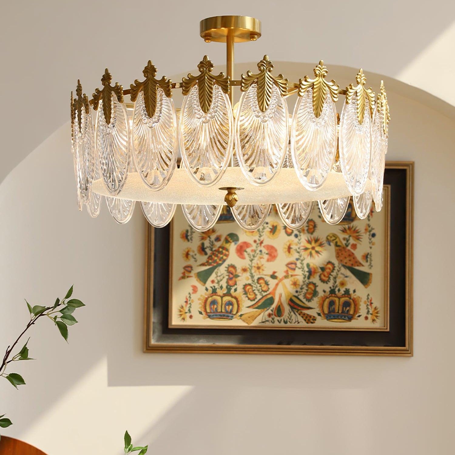 Decorative Design Glass Ceiling Pendant Lighting Lobby