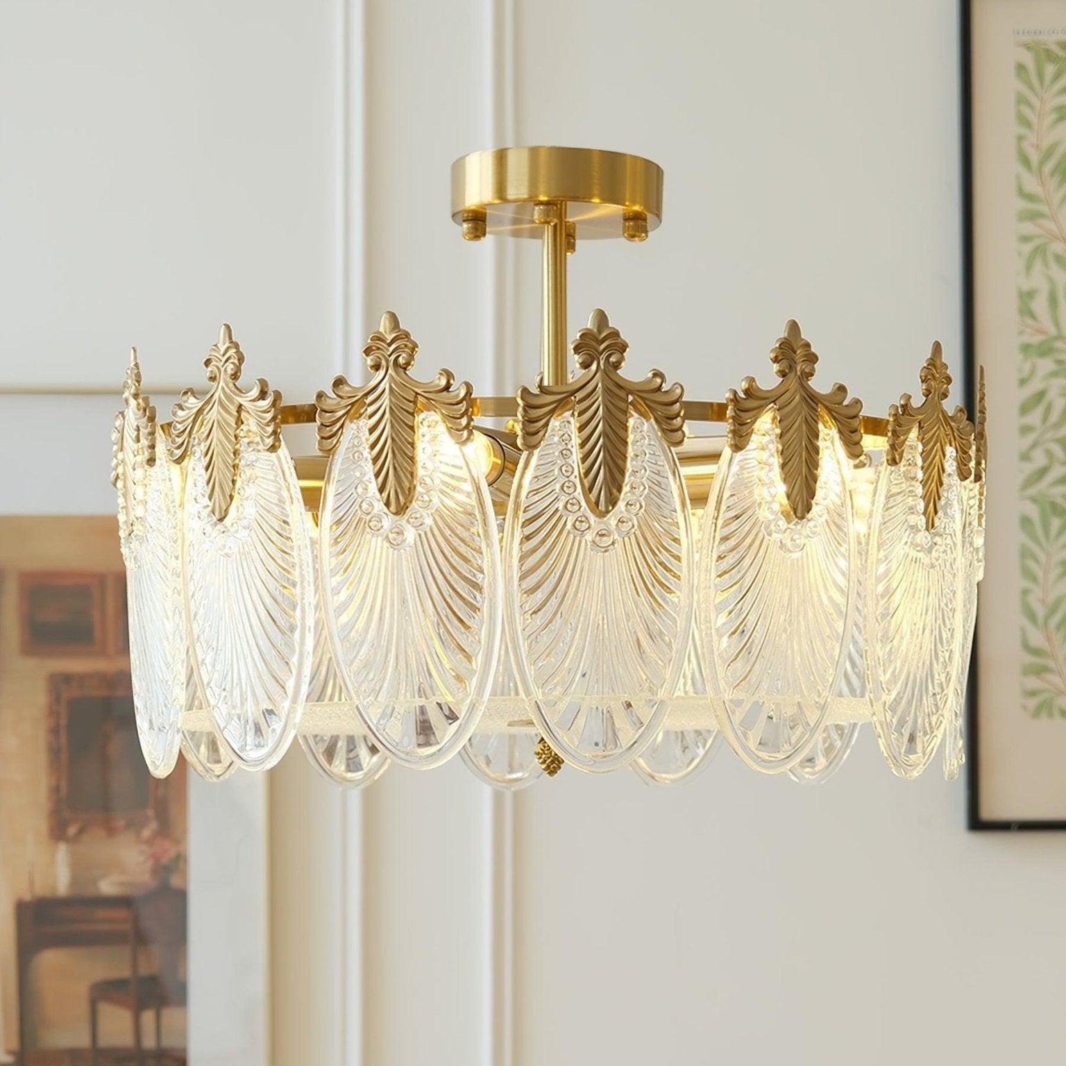 Decorative Design Glass Ceiling Pendant Lighting Lobby