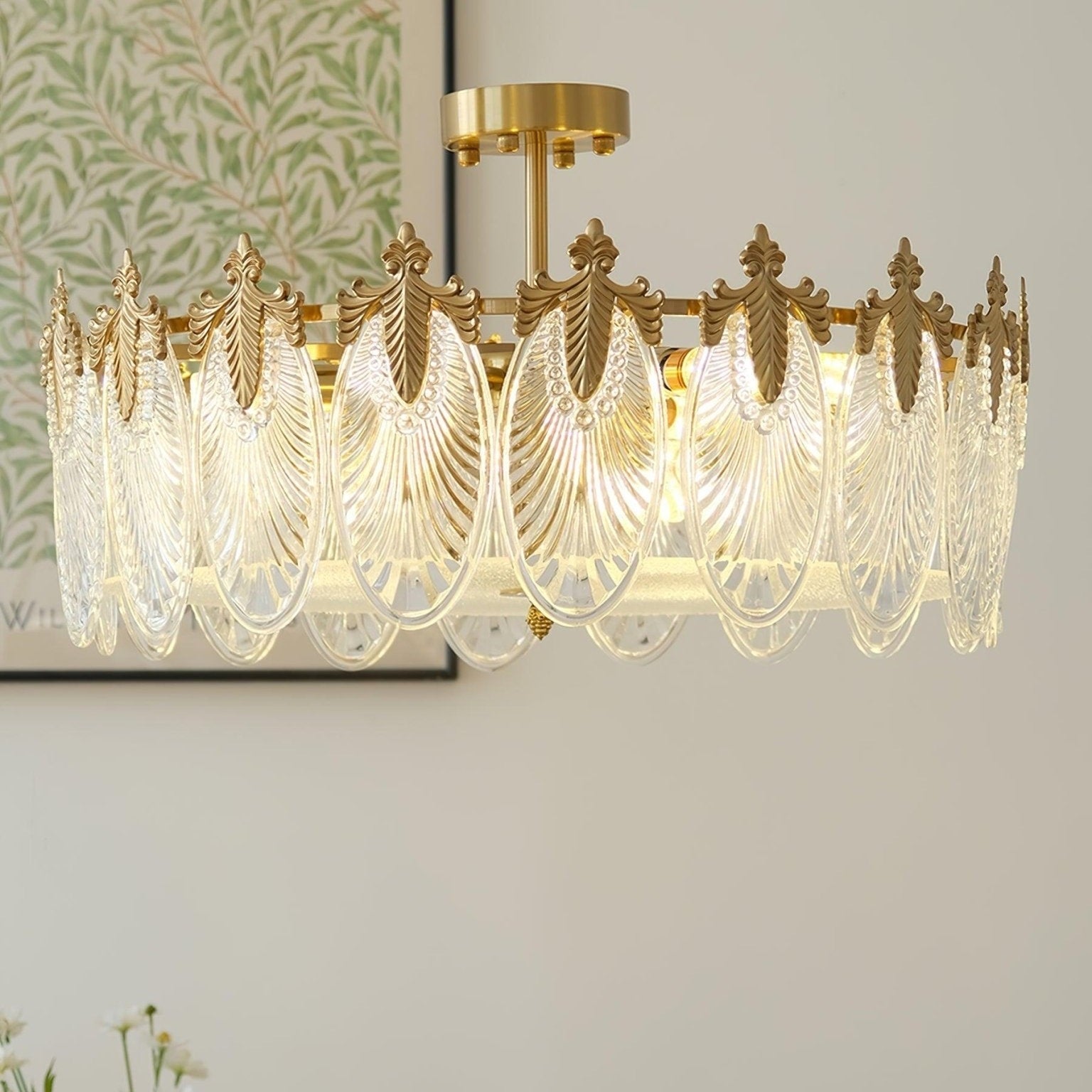 Decorative Design Glass Ceiling Pendant Lighting Lobby