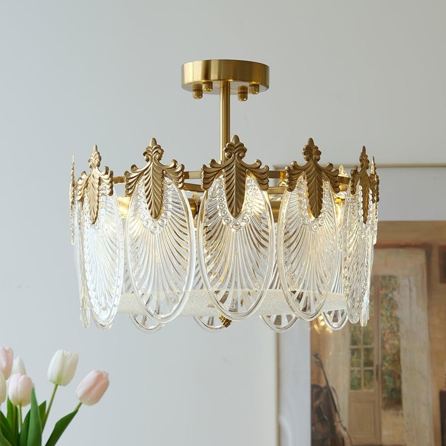 Decorative Design Glass Ceiling Pendant Lighting Lobby