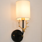 Deer Head Brass Wall Sconce Lighting Lobby