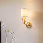 Deer Head Brass Wall Sconce Lighting Lobby