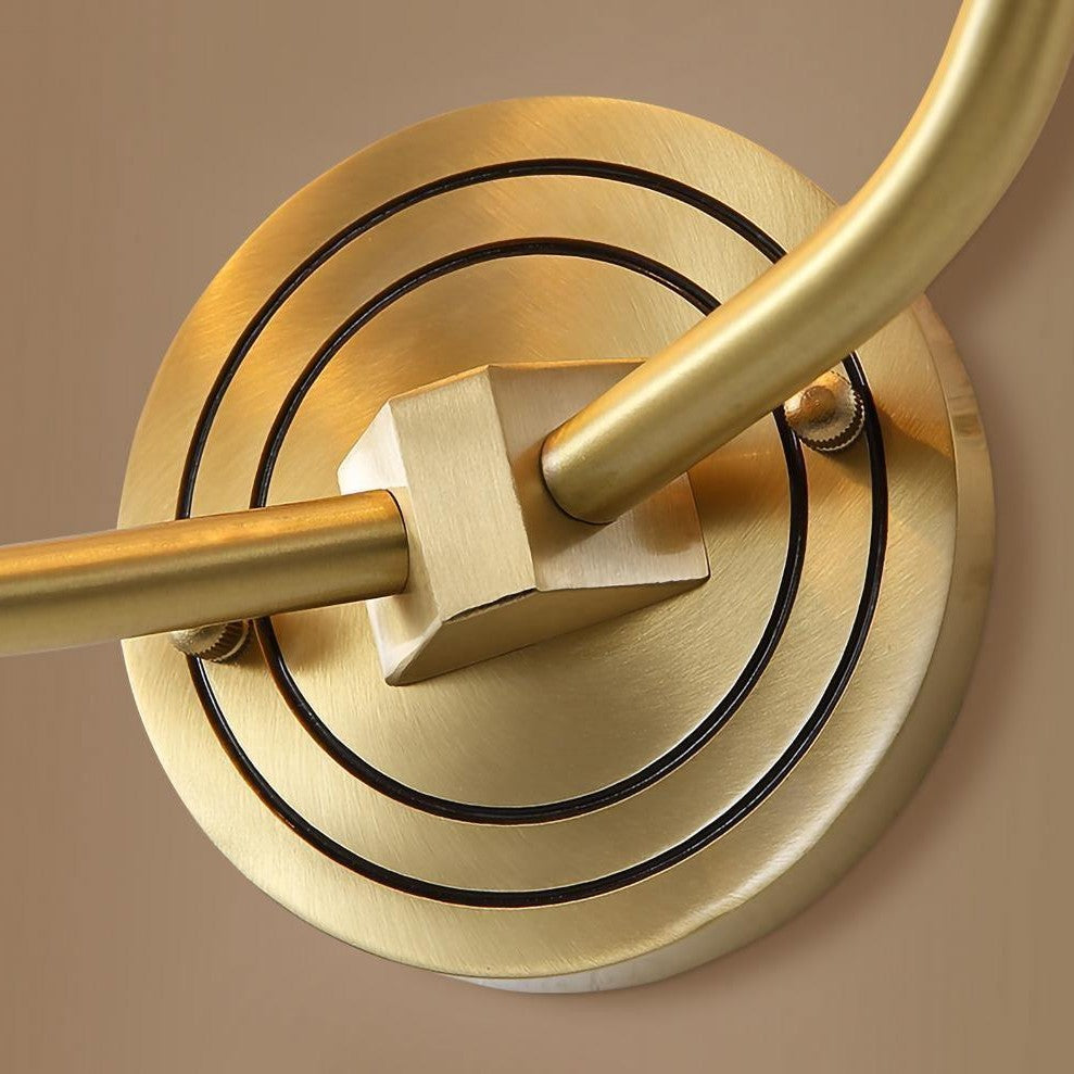 Deer Head Brass Wall Sconce Lighting Lobby