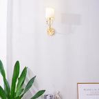 Deer Head Brass Wall Sconce Lighting Lobby