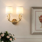Deer Head Brass Wall Sconce Lighting Lobby
