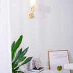 Deer Head Brass Wall Sconce Lighting Lobby