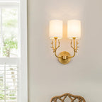 Deer Head Brass Wall Sconce Lighting Lobby