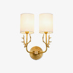Deer Head Brass Wall Sconce Lighting Lobby