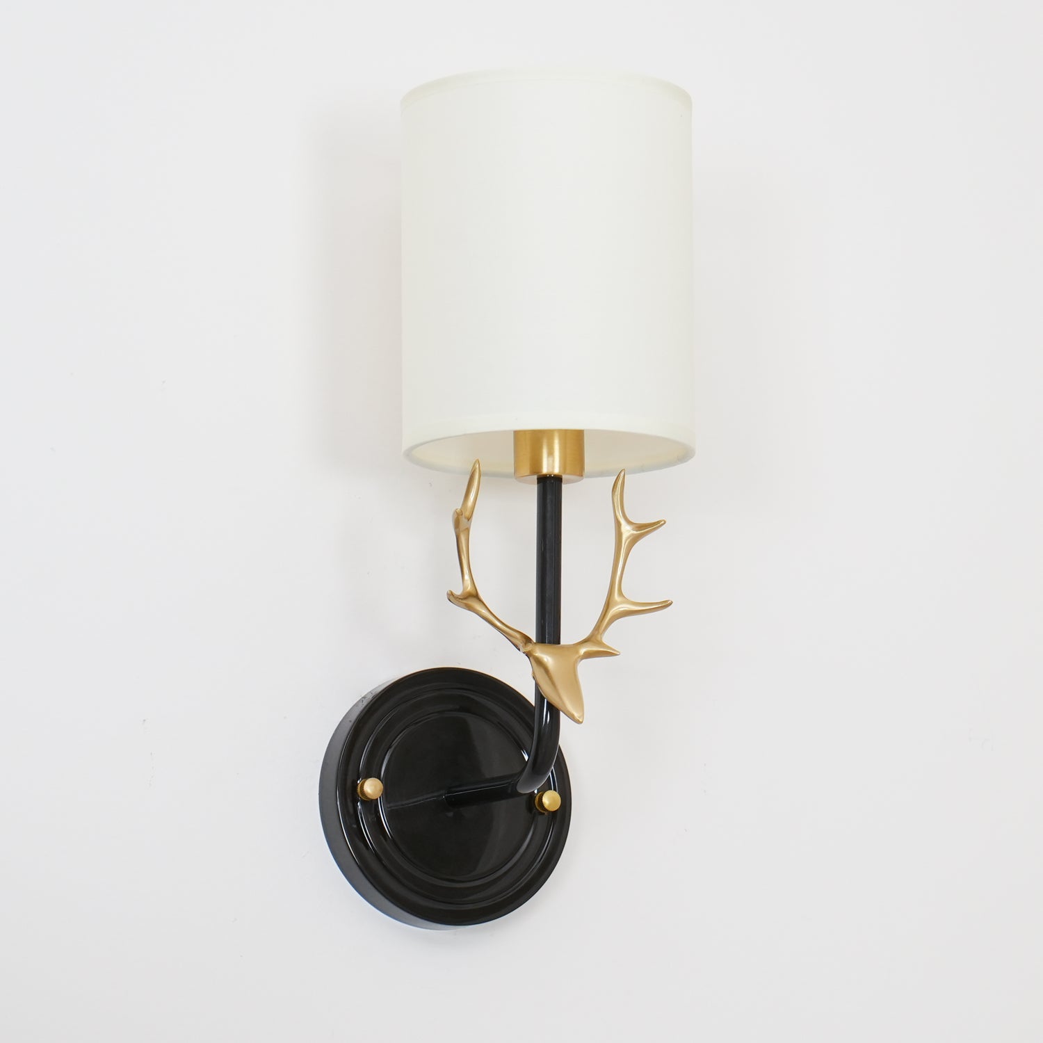 Deer Head Brass Wall Sconce Lighting Lobby
