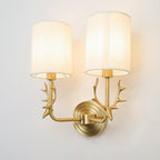 Deer Head Brass Wall Sconce Lighting Lobby