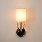 Deer Head Brass Wall Sconce Lighting Lobby
