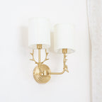 Deer Head Brass Wall Sconce Lighting Lobby