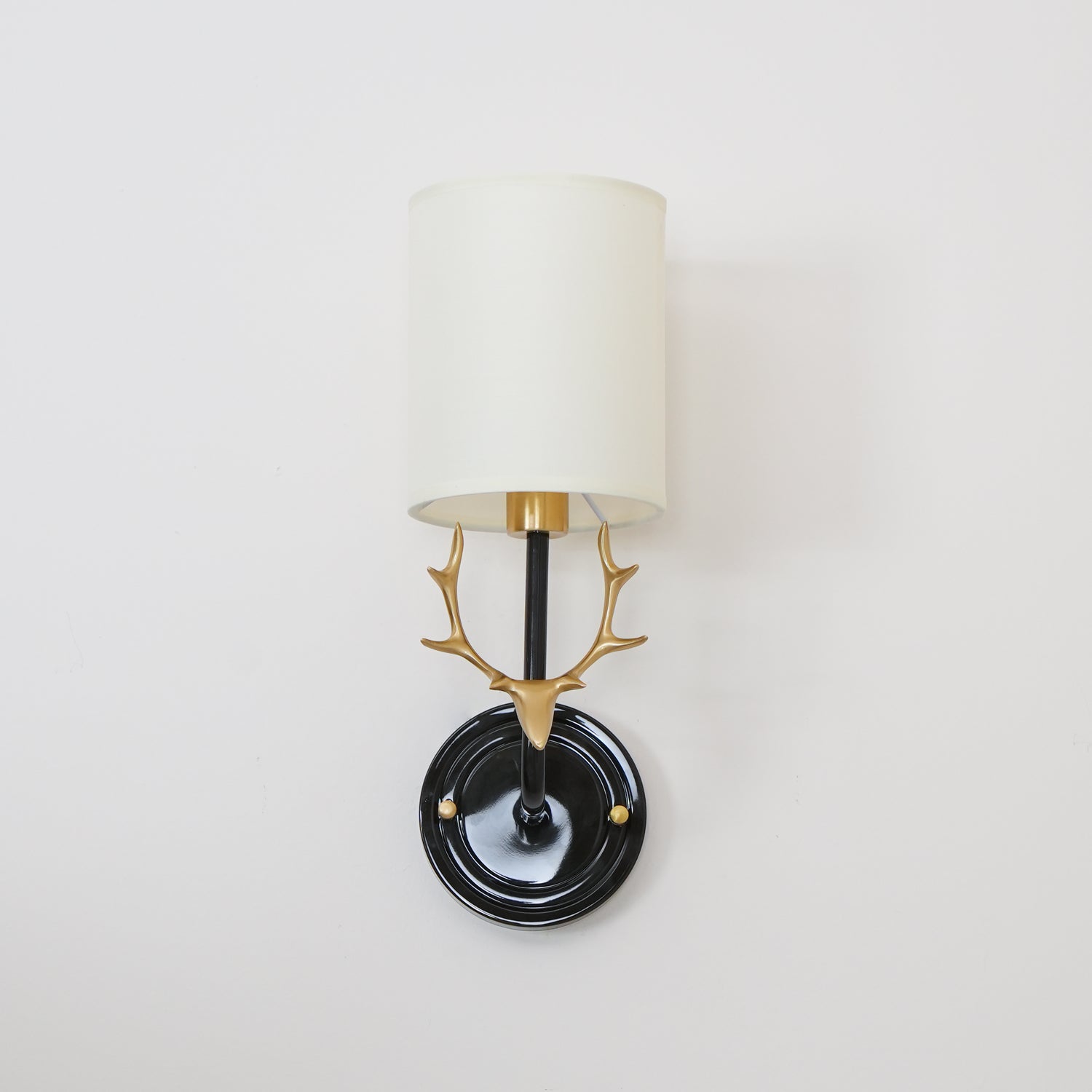 Deer Head Brass Wall Sconce Lighting Lobby