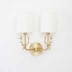 Deer Head Brass Wall Sconce Lighting Lobby
