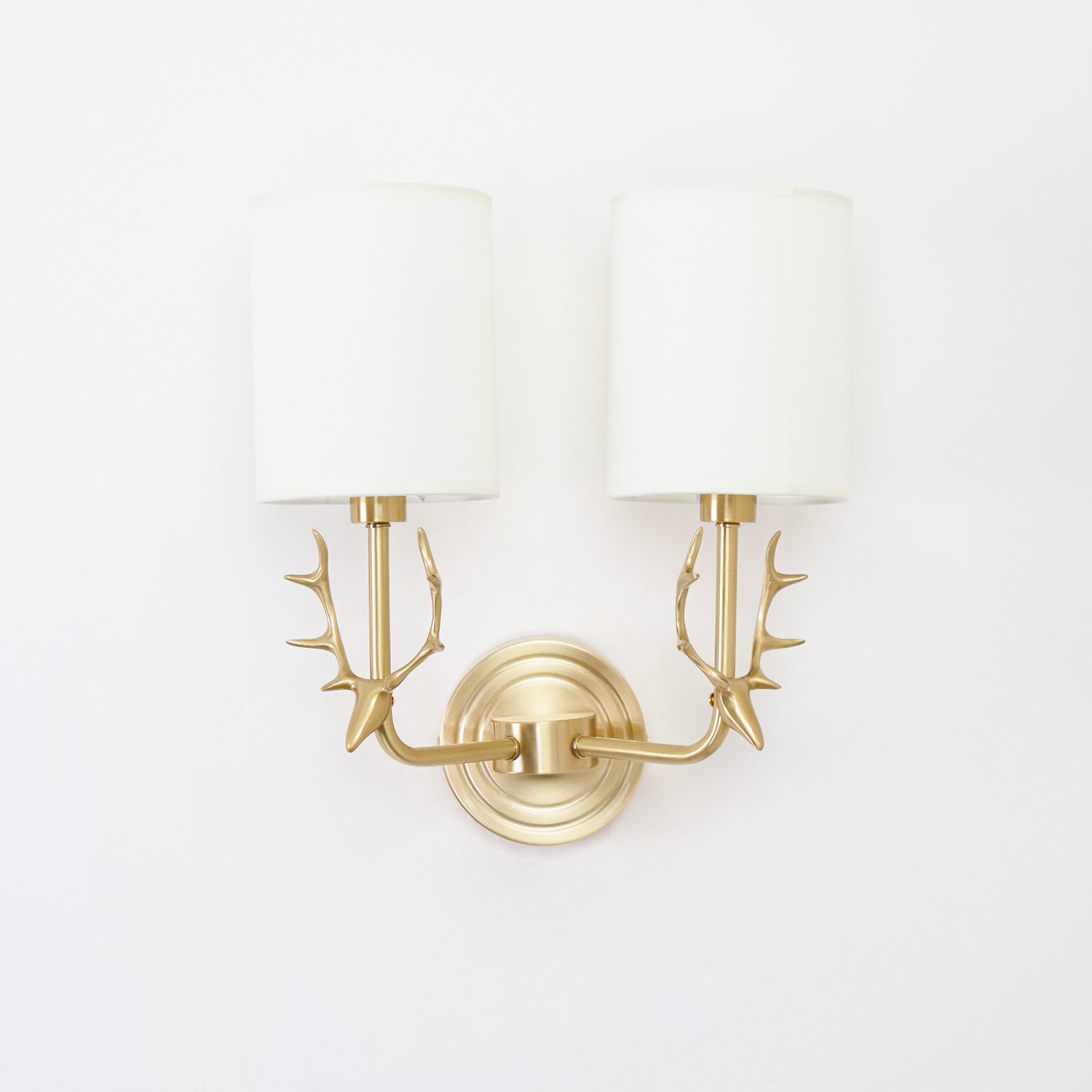 Deer Head Brass Wall Sconce Lighting Lobby