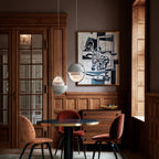 Distorted Sphere Ceiling Pendant Lighting Lobby