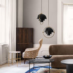 Distorted Sphere Ceiling Pendant Lighting Lobby