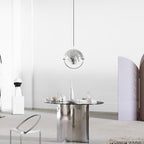 Distorted Sphere Ceiling Pendant Lighting Lobby