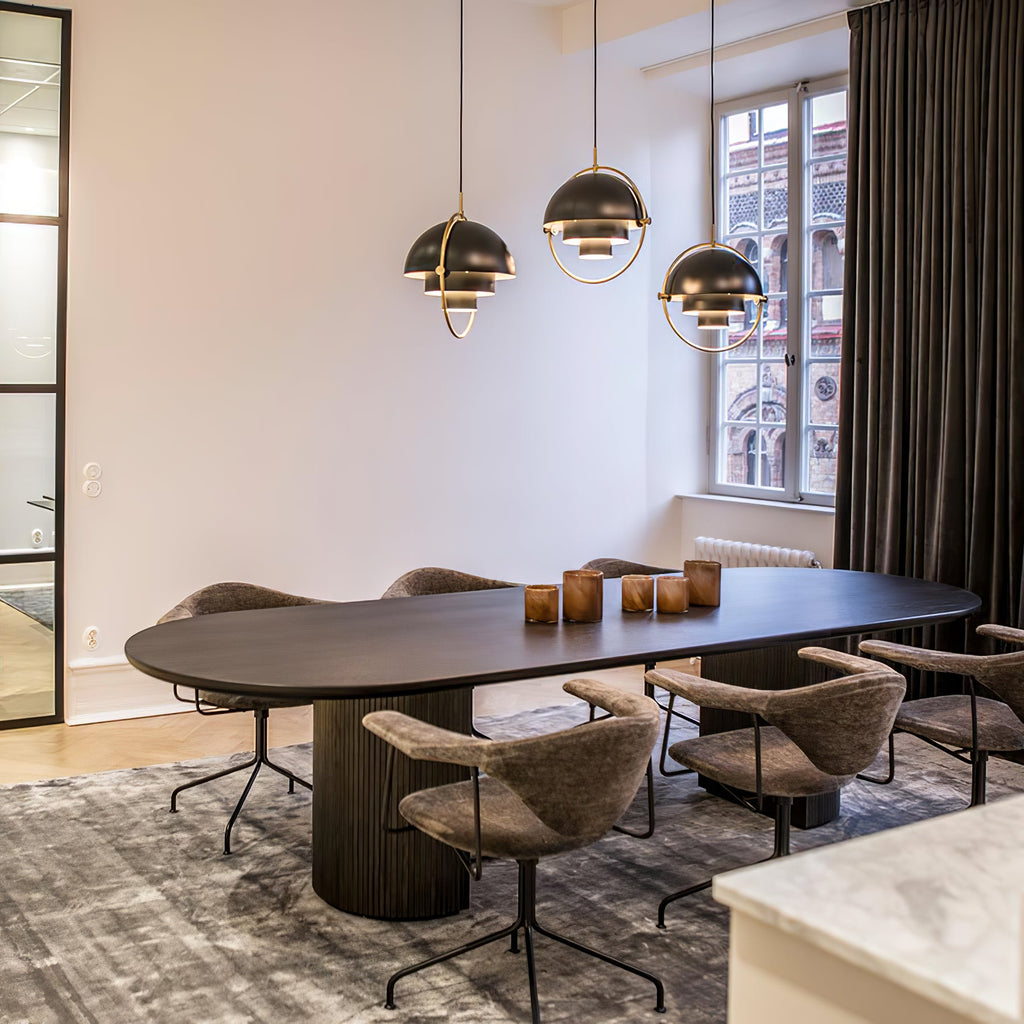 Distorted Sphere Ceiling Pendant Lighting Lobby
