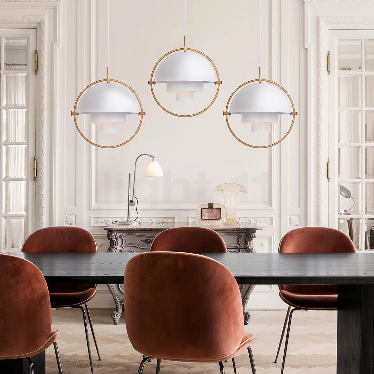 Distorted Sphere Ceiling Pendant Lighting Lobby