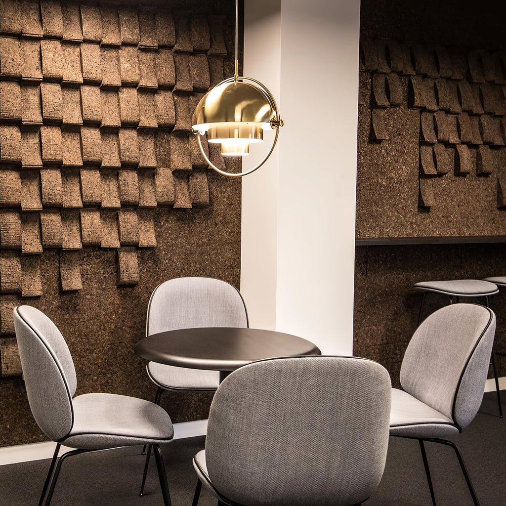 Distorted Sphere Ceiling Pendant Lighting Lobby