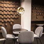 Distorted Sphere Ceiling Pendant Lighting Lobby