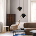 Distorted Sphere Ceiling Pendant Lighting Lobby