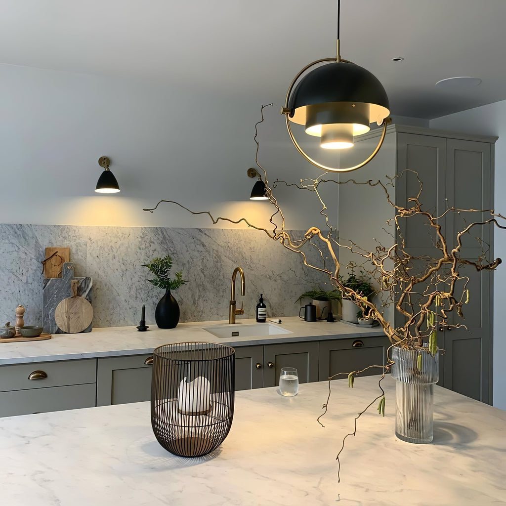 Distorted Sphere Ceiling Pendant Lighting Lobby