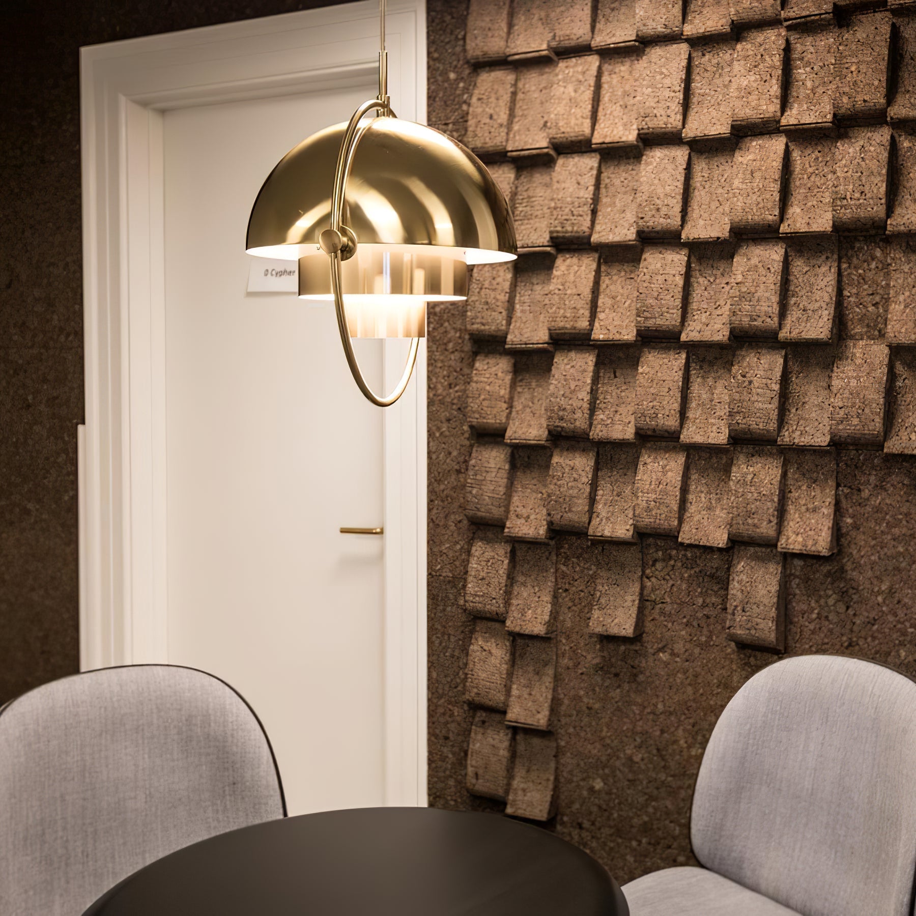 Distorted Sphere Ceiling Pendant Lighting Lobby