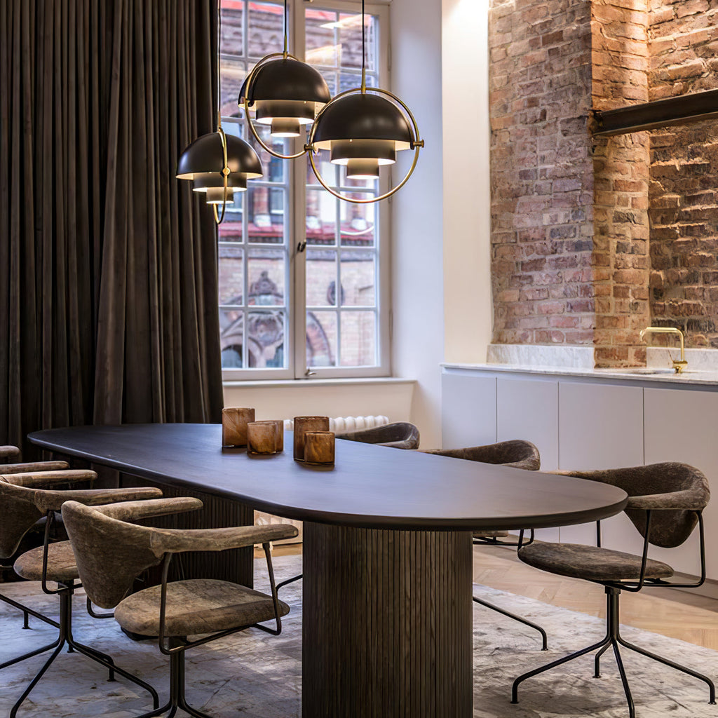 Distorted Sphere Ceiling Pendant Lighting Lobby