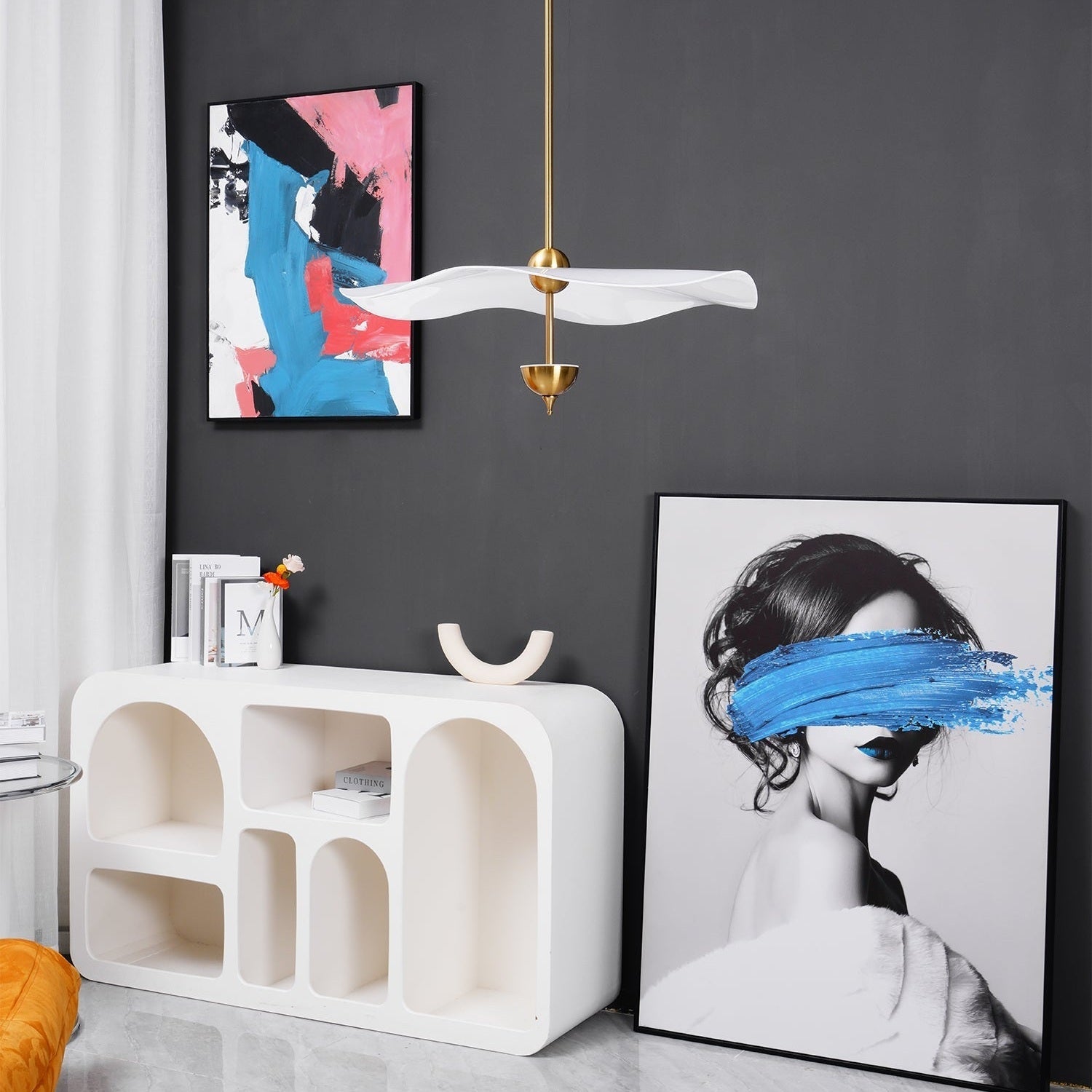 Double Biscuit Ceiling Pendant Light Lighting Lobby