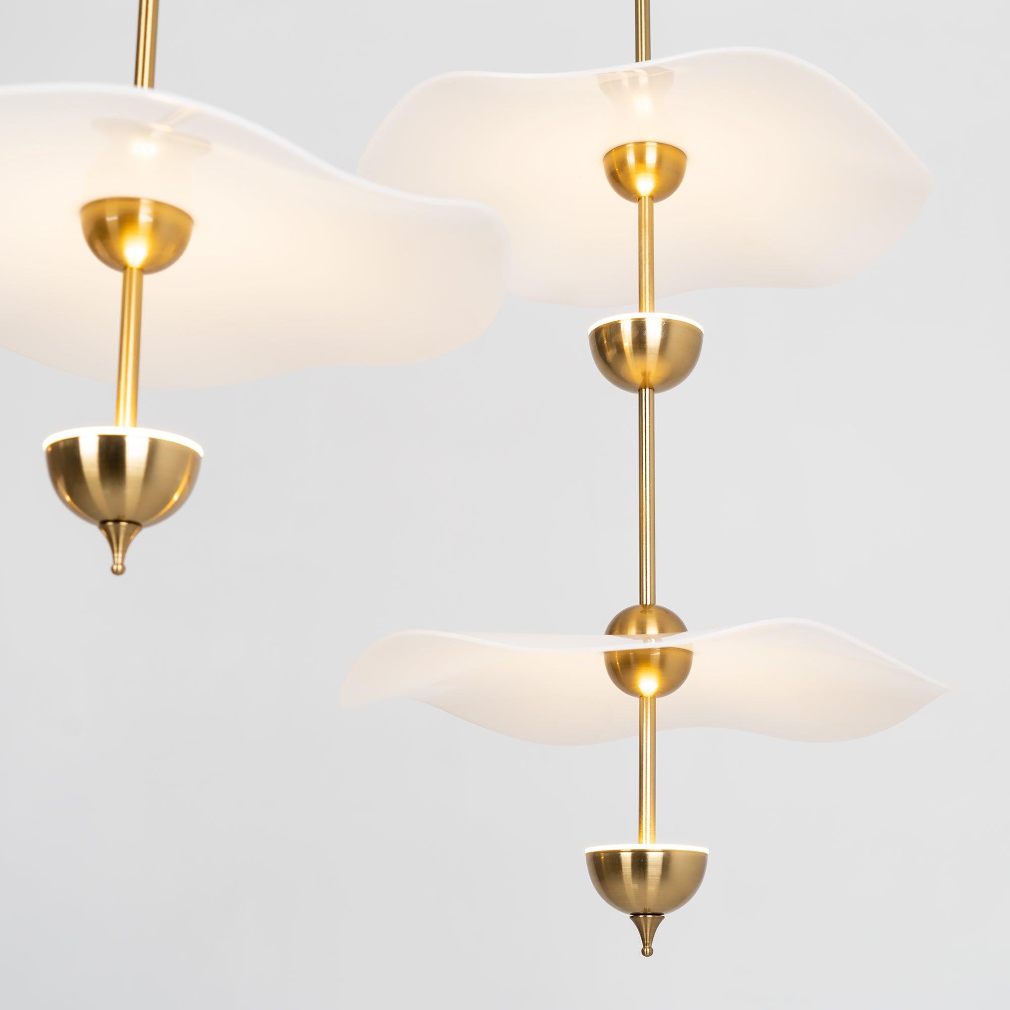 Double Biscuit Ceiling Pendant Light Lighting Lobby