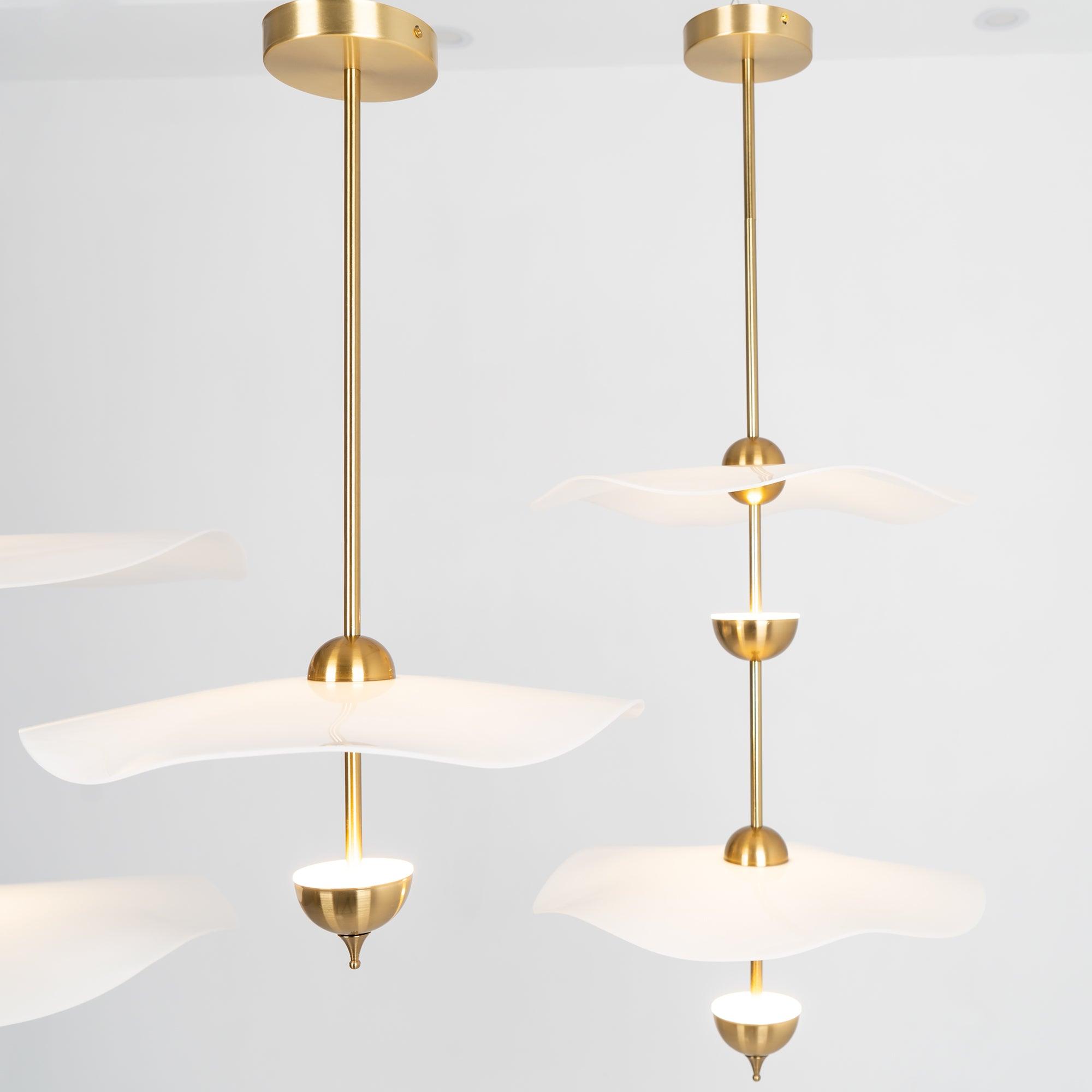 Double Biscuit Ceiling Pendant Light Lighting Lobby