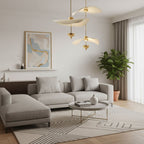 Double Biscuit Ceiling Pendant Light Lighting Lobby