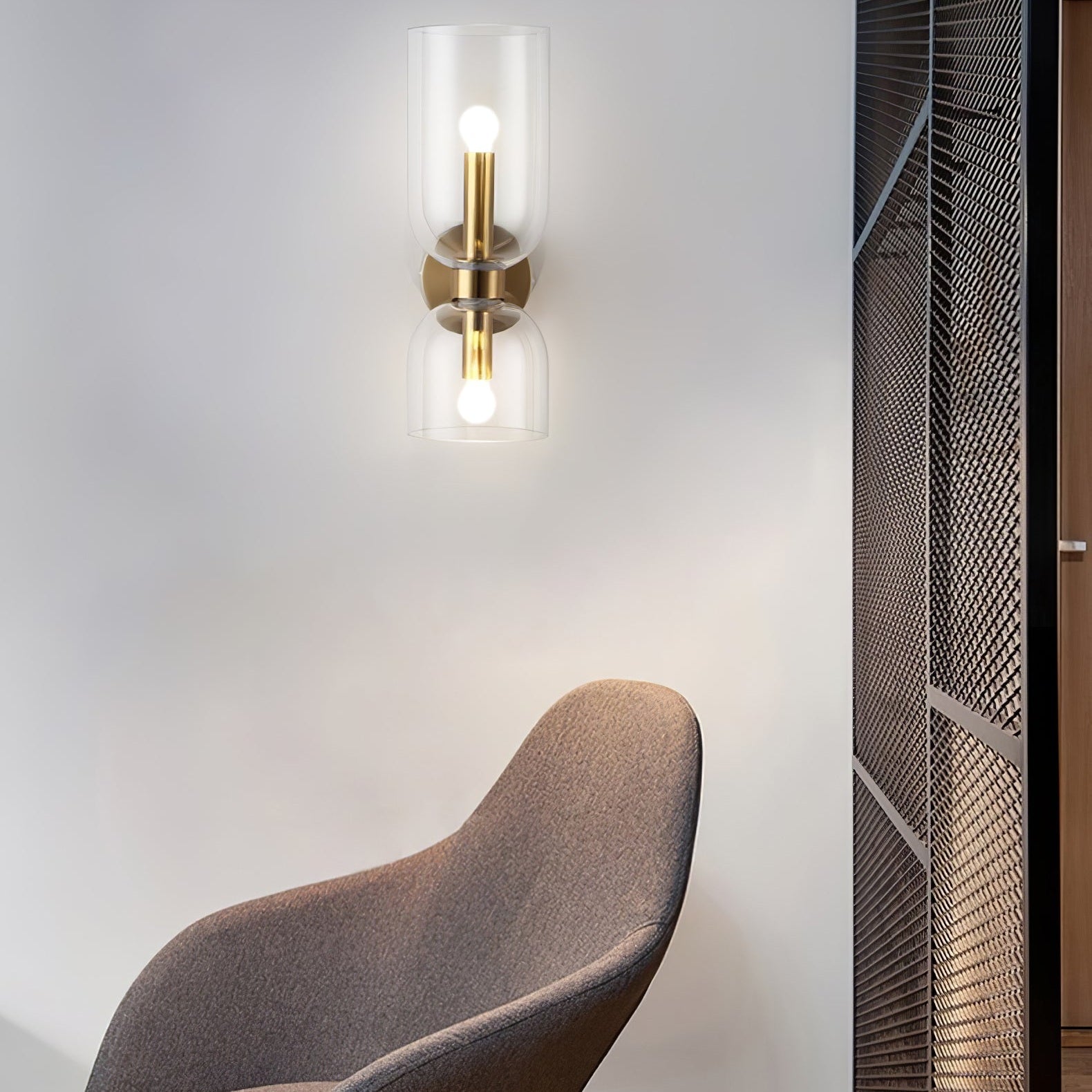 Edie Sconce Light Lighting Lobby