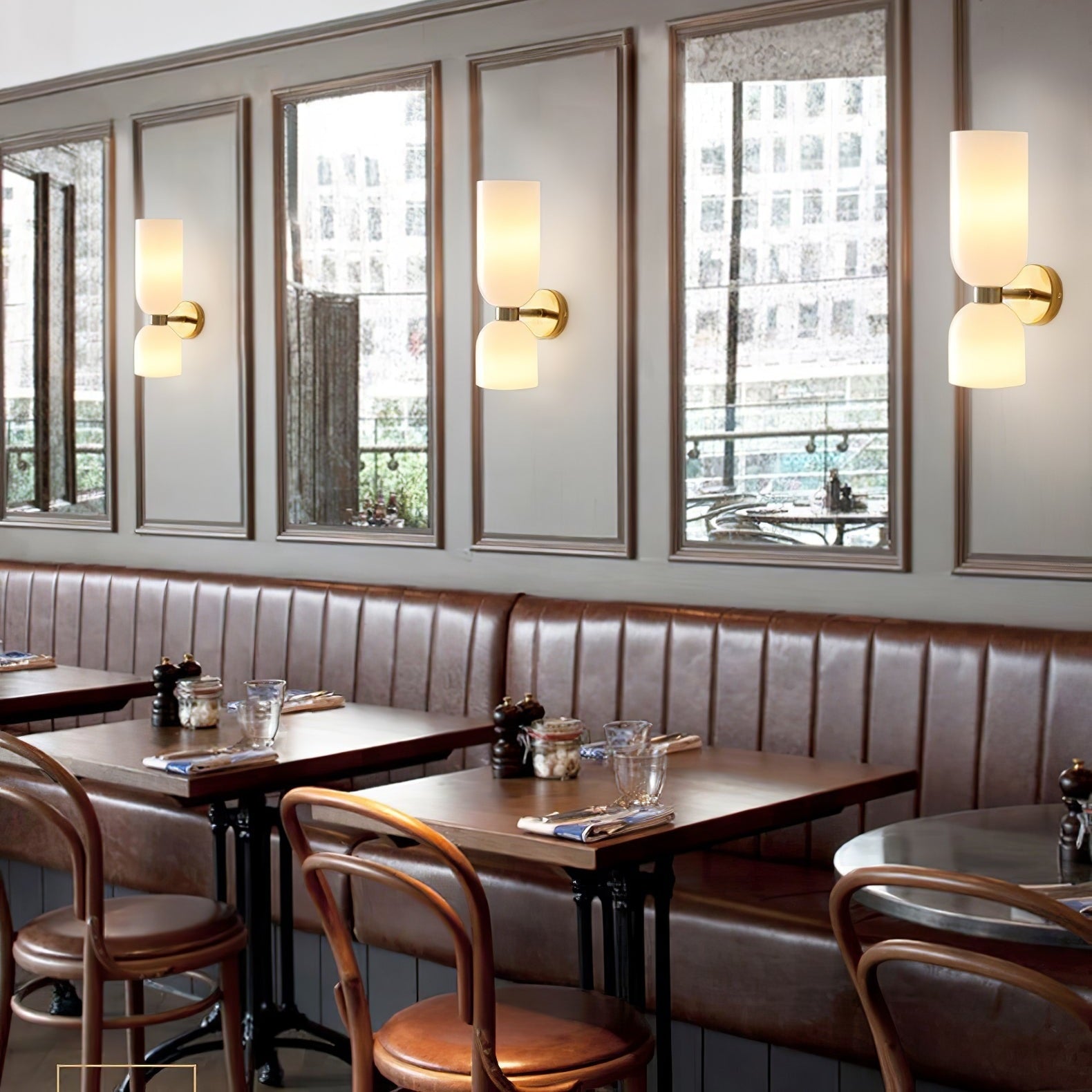 Edie Sconce Light Lighting Lobby