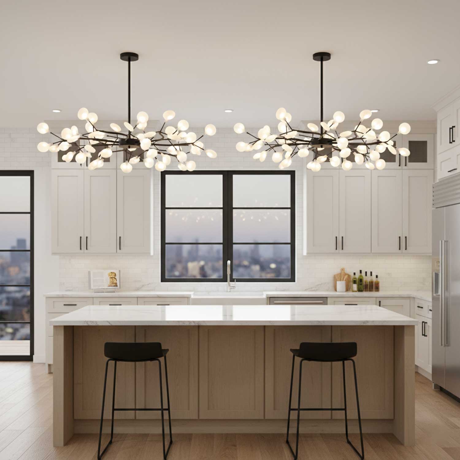 Firefly LED Sputnik Ceiling Suspension Lighting Lobby