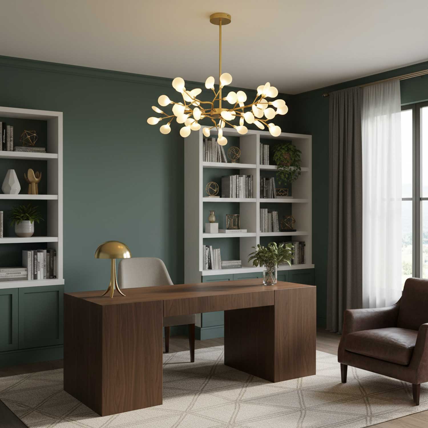 Firefly LED Sputnik Ceiling Suspension Lighting Lobby