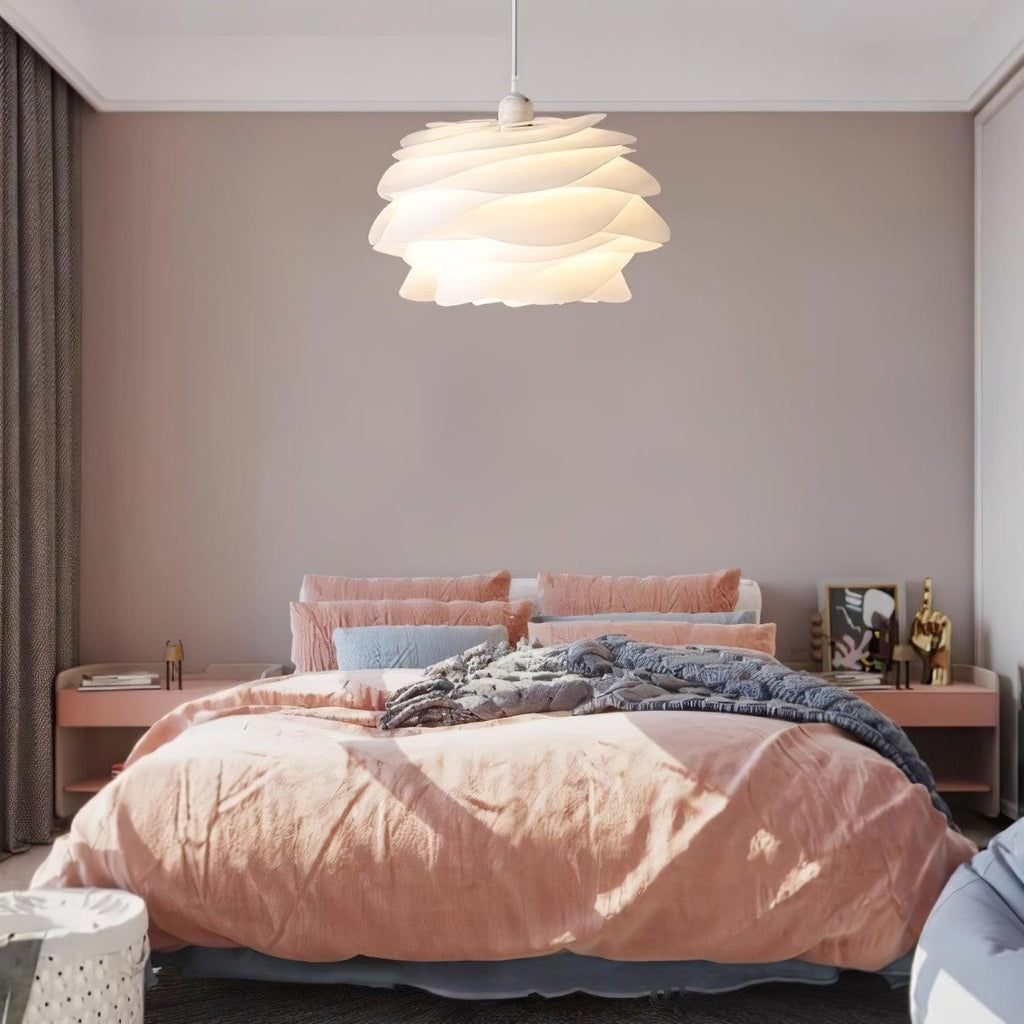 Floral Rose Ceiling Pendant Lighting Lobby