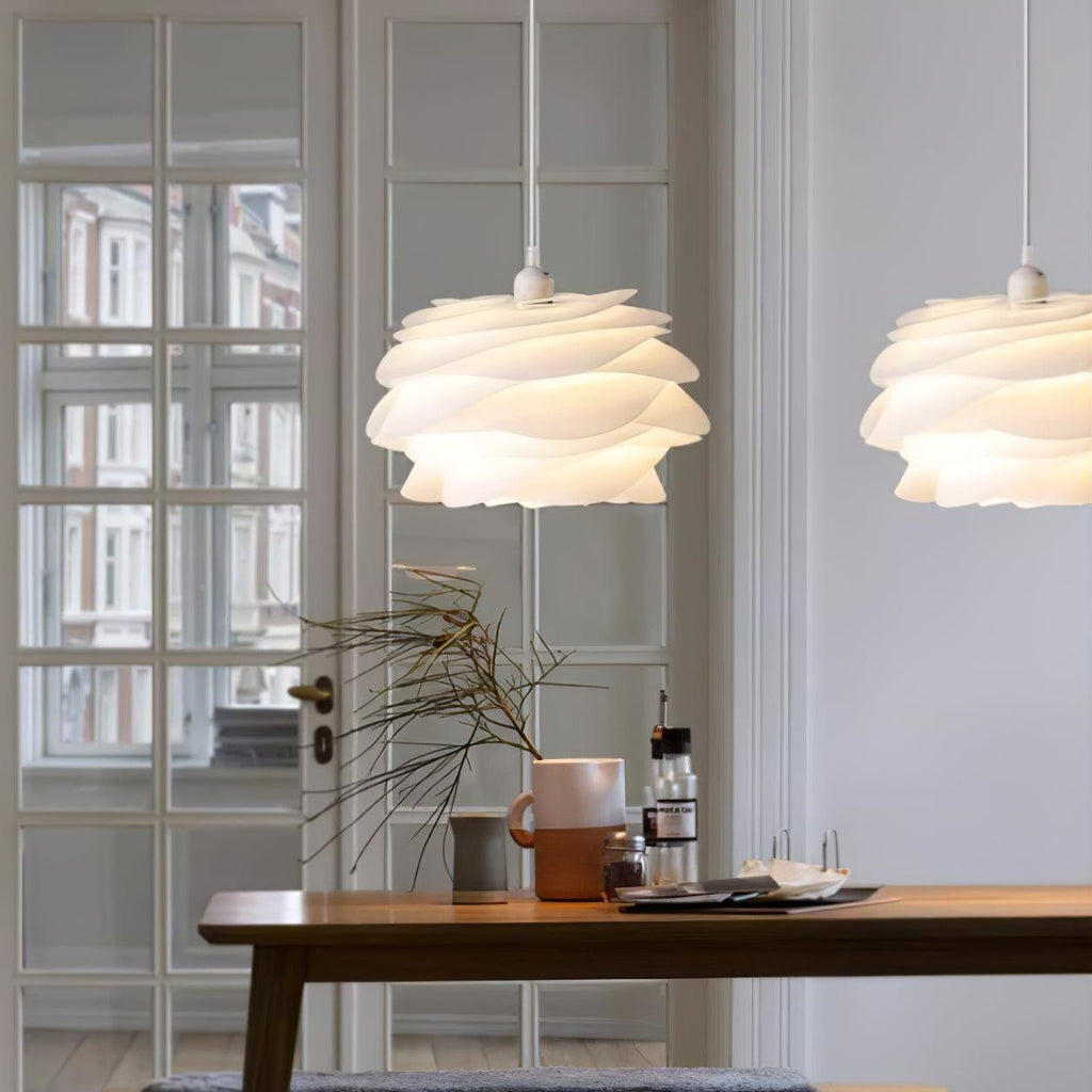 Floral Rose Ceiling Pendant Lighting Lobby