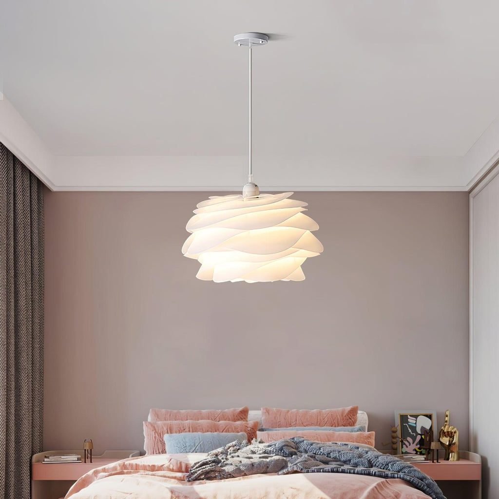 Floral Rose Ceiling Pendant Lighting Lobby