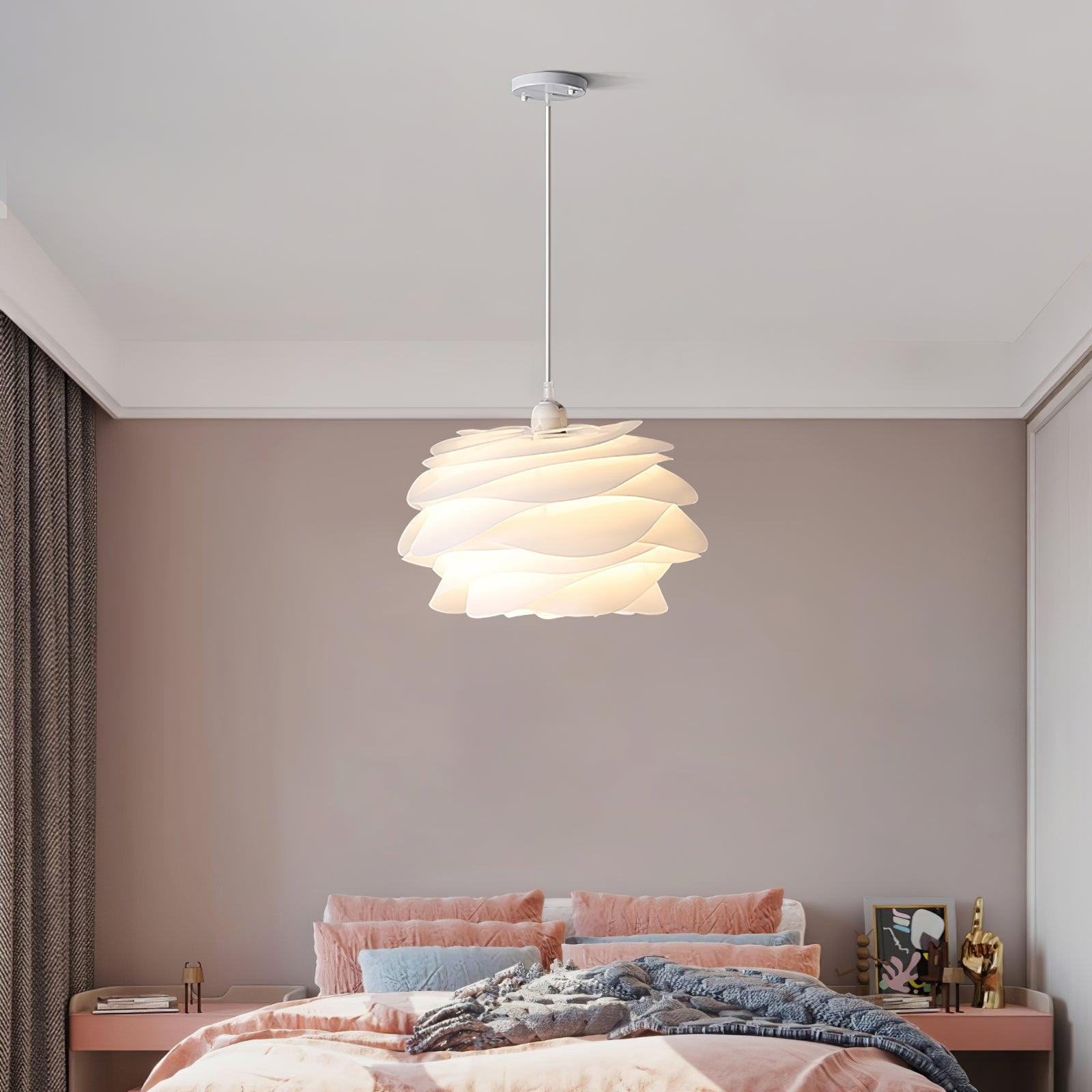 Floral Rose Ceiling Pendant Lighting Lobby