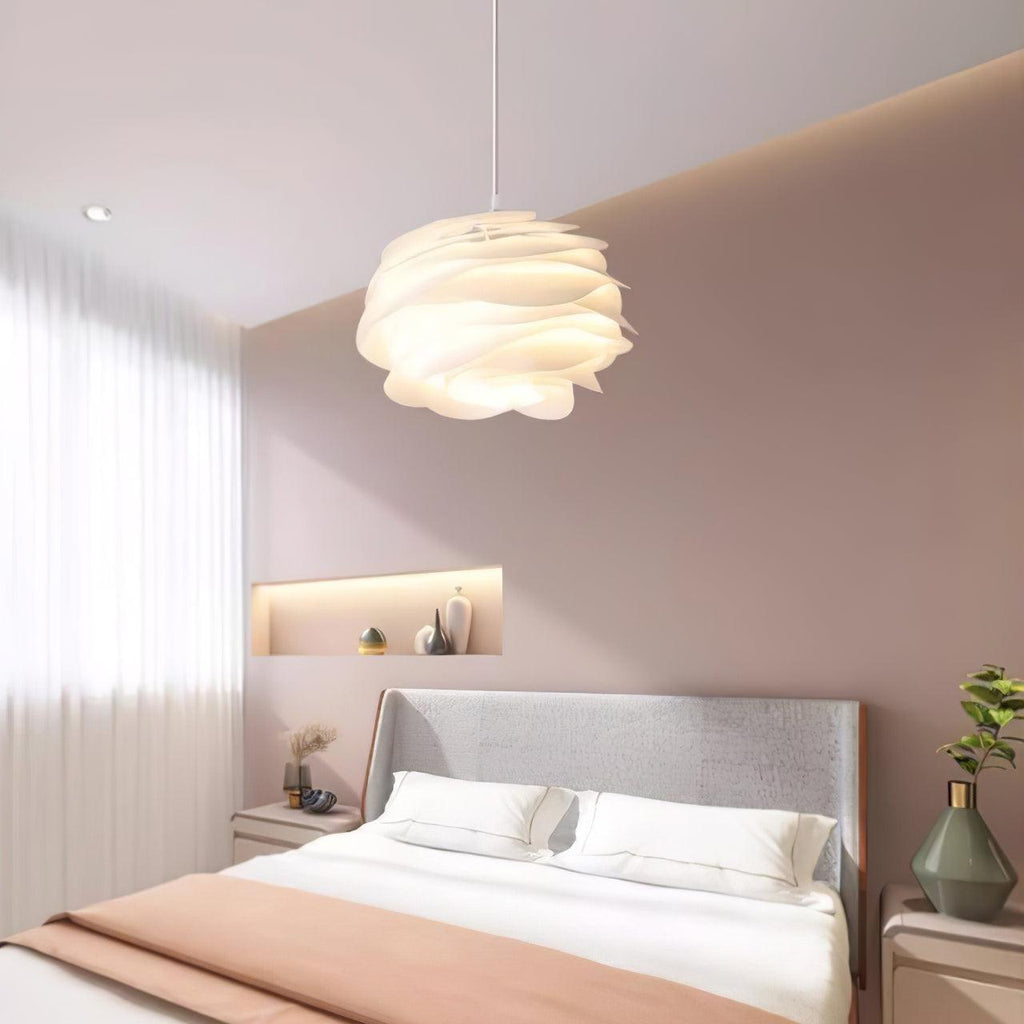 Floral Rose Ceiling Pendant Lighting Lobby