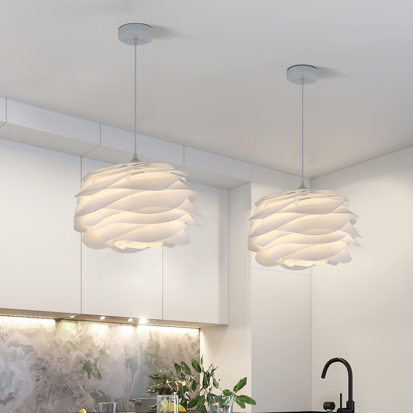 Floral Rose Ceiling Pendant Lighting Lobby