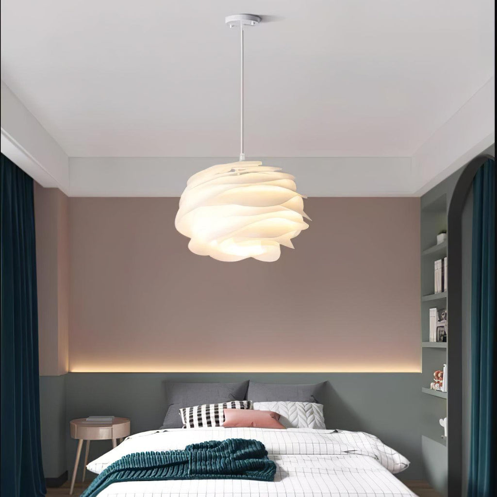 Floral Rose Ceiling Pendant Lighting Lobby